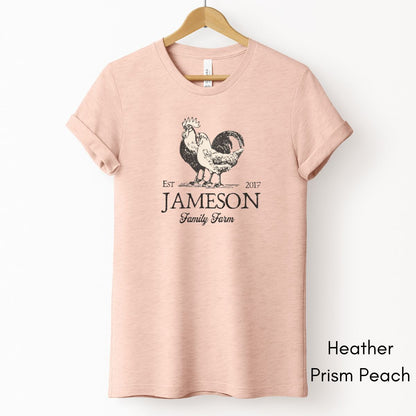 Custom Family Farm Light Weight Unisex Jersey T-shirt