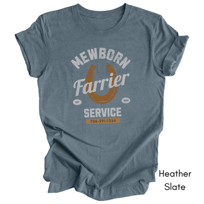 Farrier Personalized Unisex Light Weight Jersey Tshirt