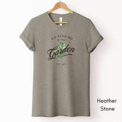 Find Me in the Vegetable Garden Unisex Light Weight Jersey T-shirt