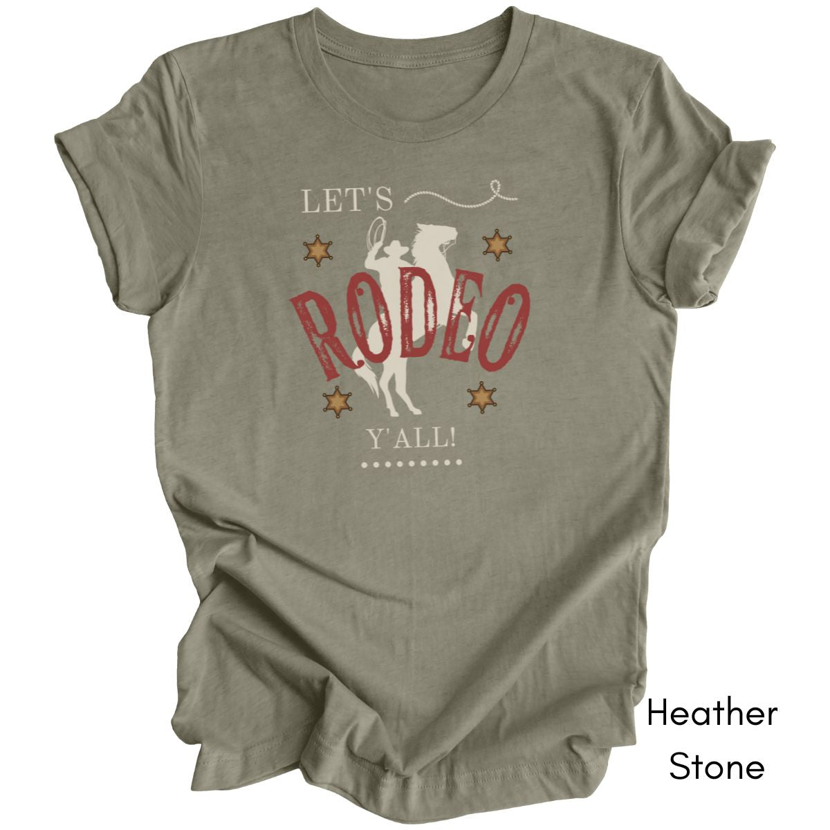 Let's Rodeo Y'all - Unisex Jersey Light Weight T-shirt