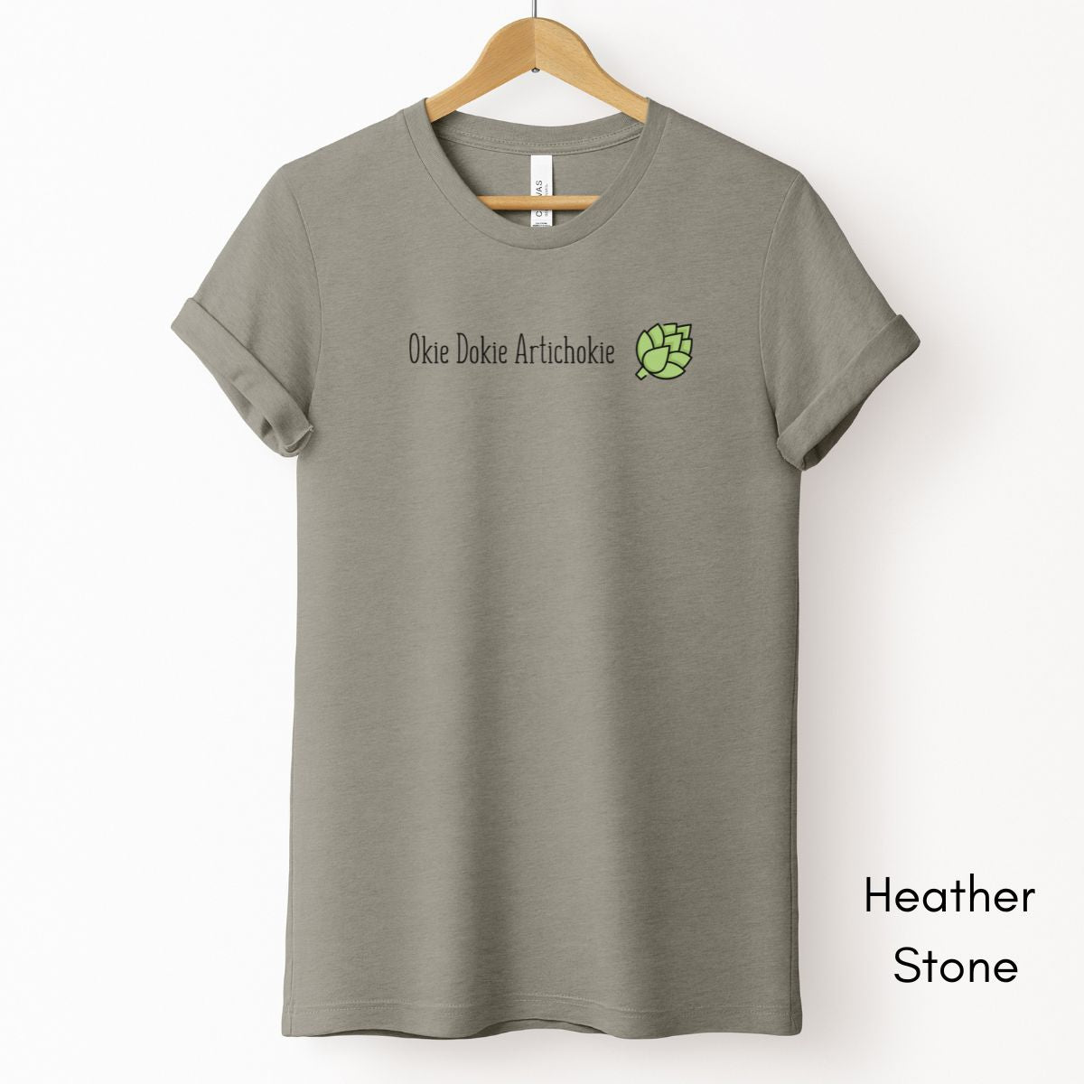 Okie Dokie Artichokie Unisex Light Weight Jersey T-shirt