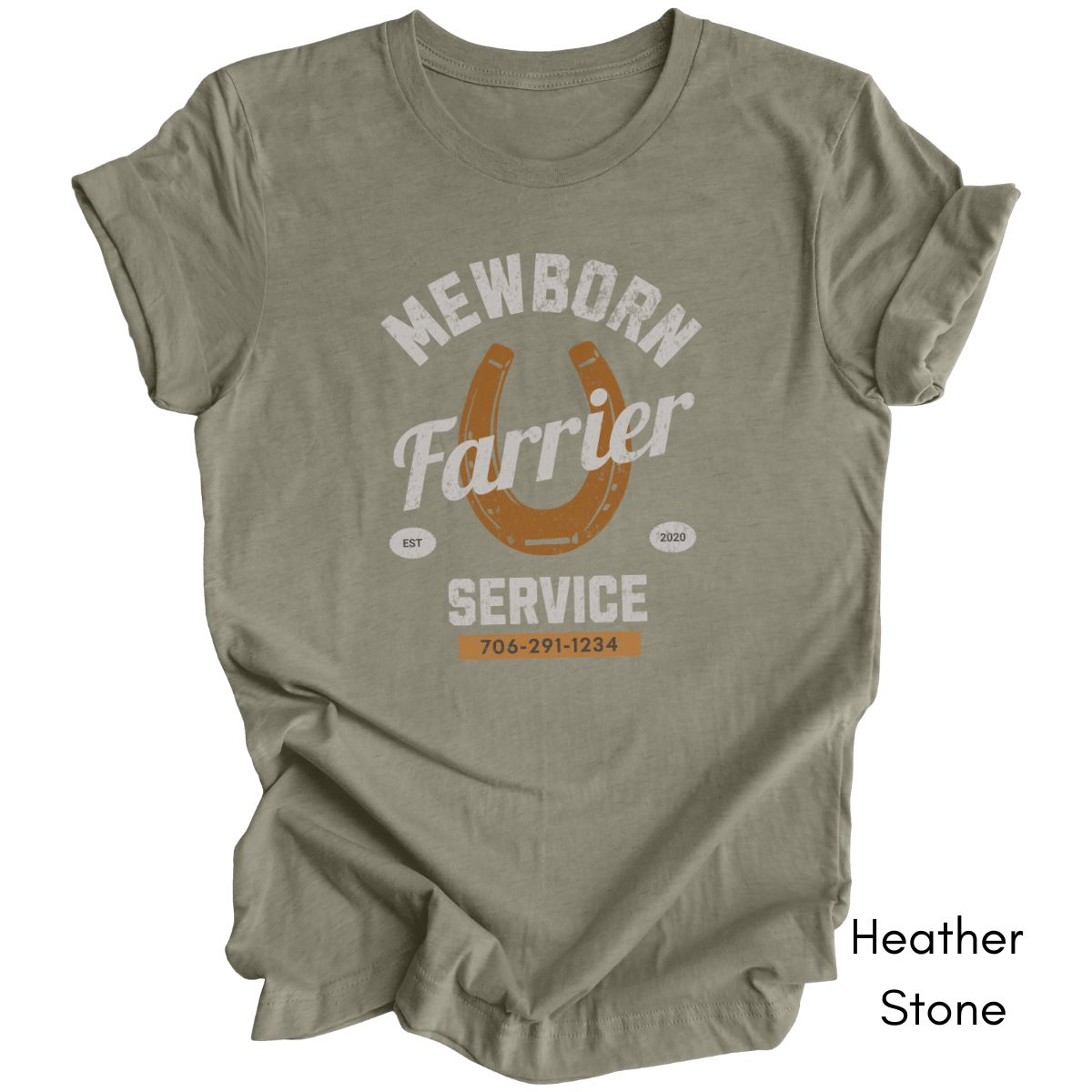 Farrier Personalized Unisex Light Weight Jersey Tshirt