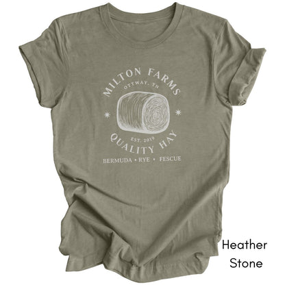 Custom Hay Farm Unisex Jersey Light Weight T-shirt