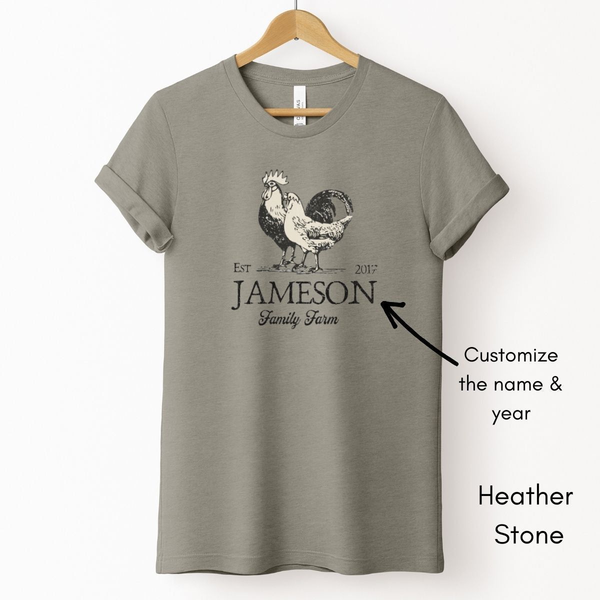 Custom Family Farm Light Weight Unisex Jersey T-shirt