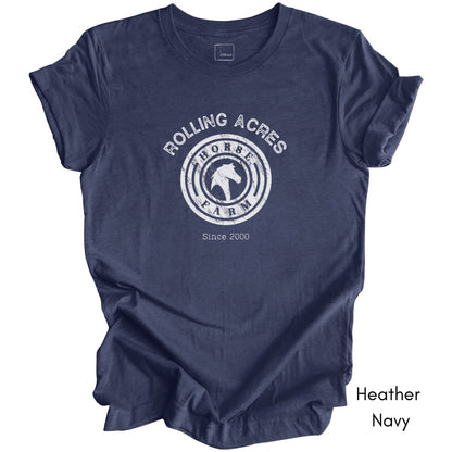 Custom Horse Farm Unisex Jersey Light Weight T-shirt