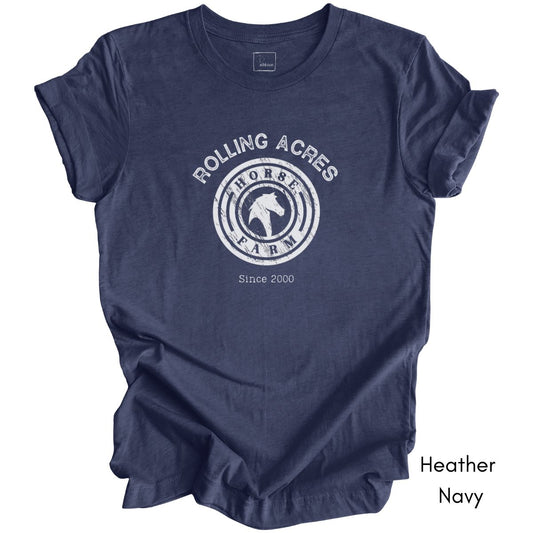 Custom Horse Farm Unisex Jersey Light Weight T-shirt
