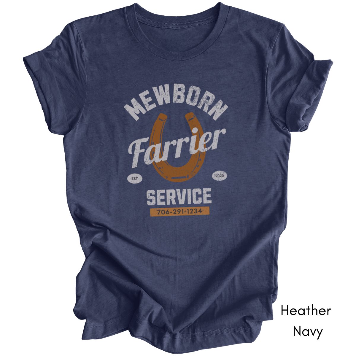Farrier Personalized Unisex Light Weight Jersey Tshirt