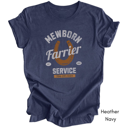 Farrier Personalized Unisex Light Weight Jersey Tshirt
