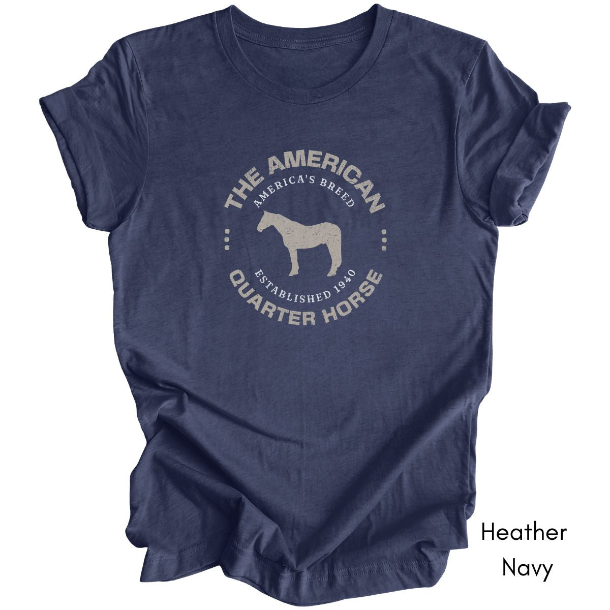 American Quarter Horse Breed Unisex Light Weight Jersey T-shirt