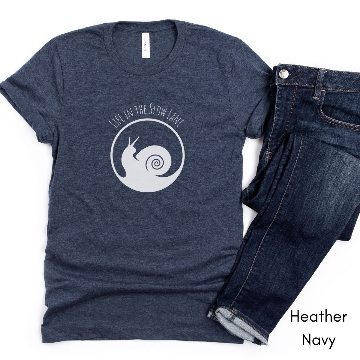 Life in the Slow Lane Snail Unisex Jersey Light Weight T-shirt