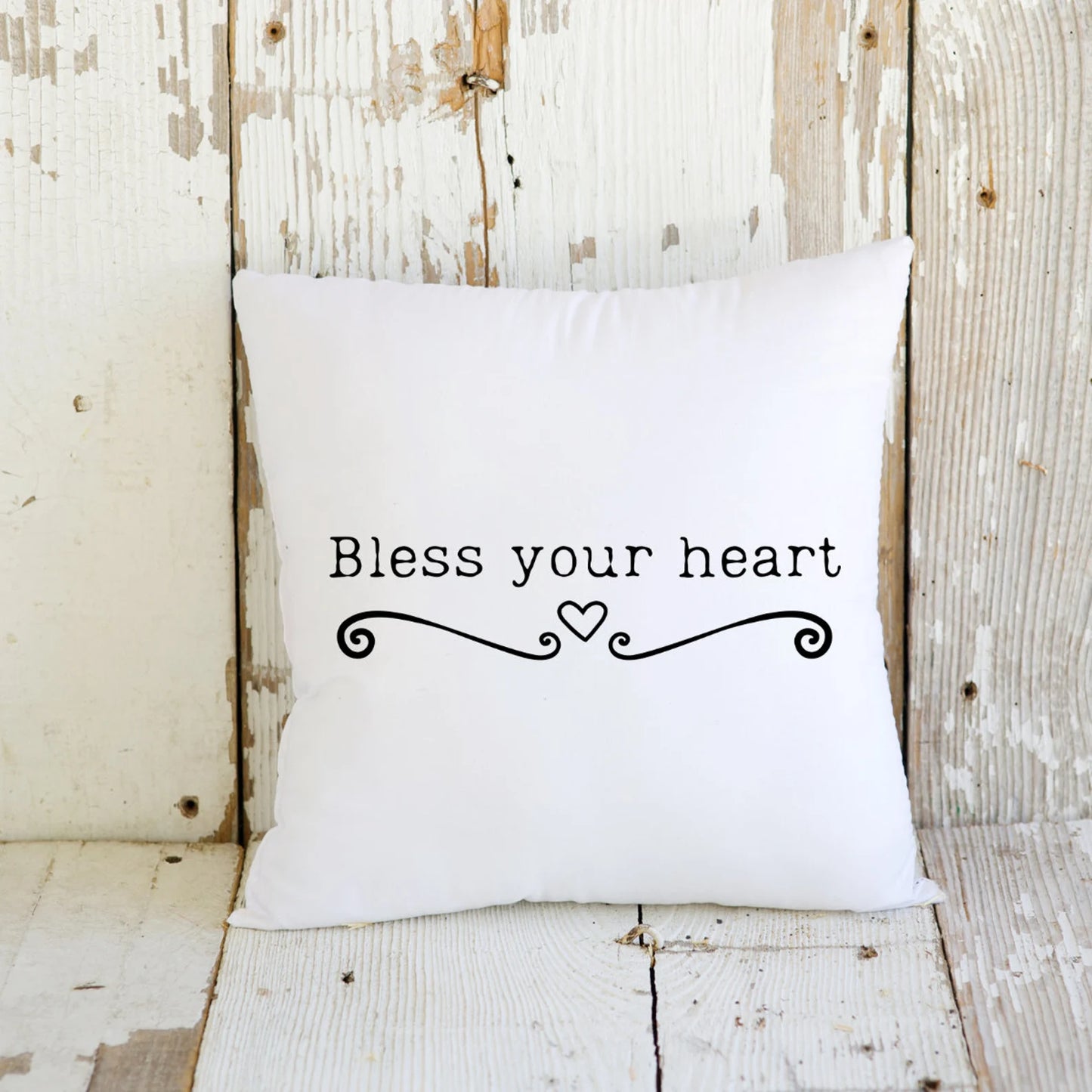 Bless Your Heart - Spun Polyester Square Pillow