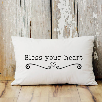 Bless Your Heart - Spun Polyester Lumbar Pillow