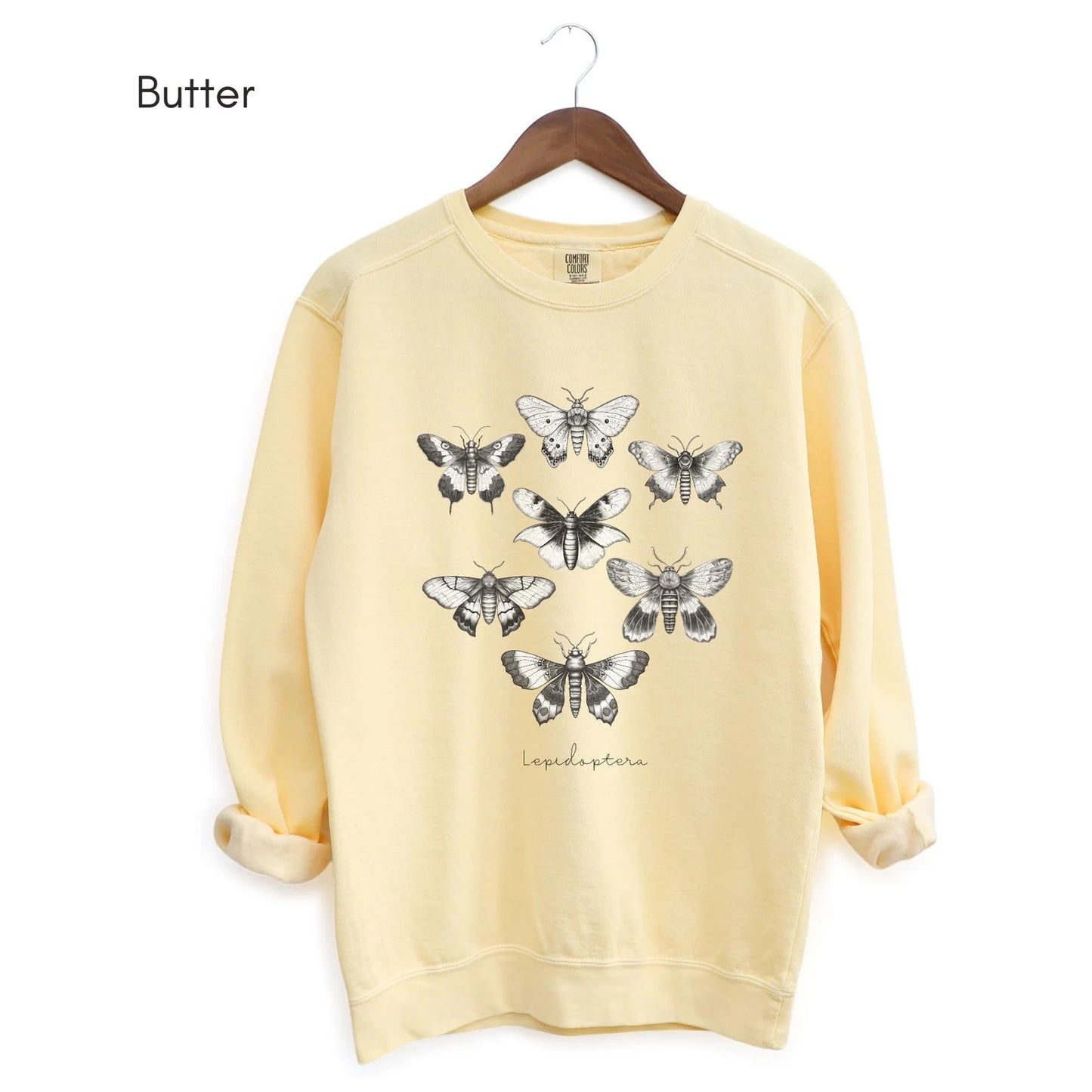 Lepidoptera Garment-Dyed Sweatshirt