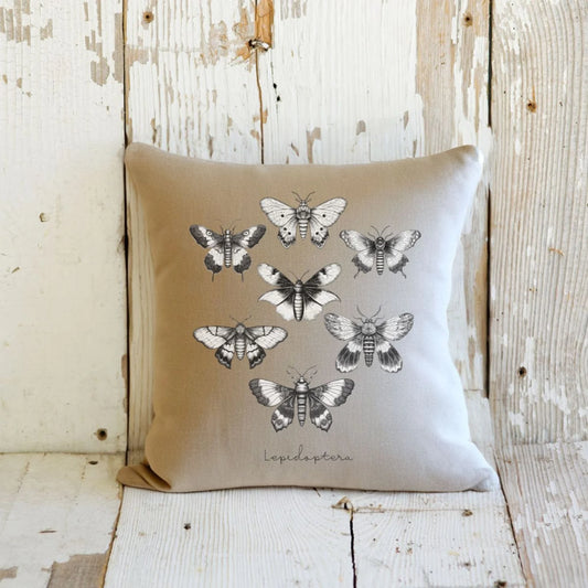 Lepidoptera - Farmhouse Decor Pillow