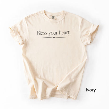Bless Your Heart Midweight Unisex Garment-Dyed T-shirt