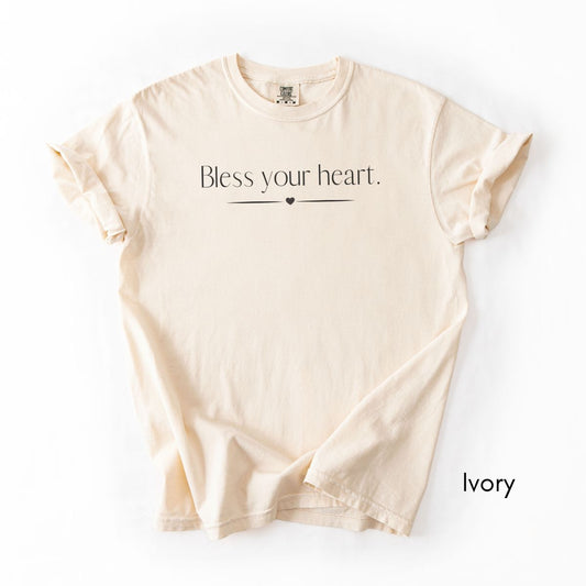 Bless Your Heart Midweight Unisex Garment-Dyed T-shirt