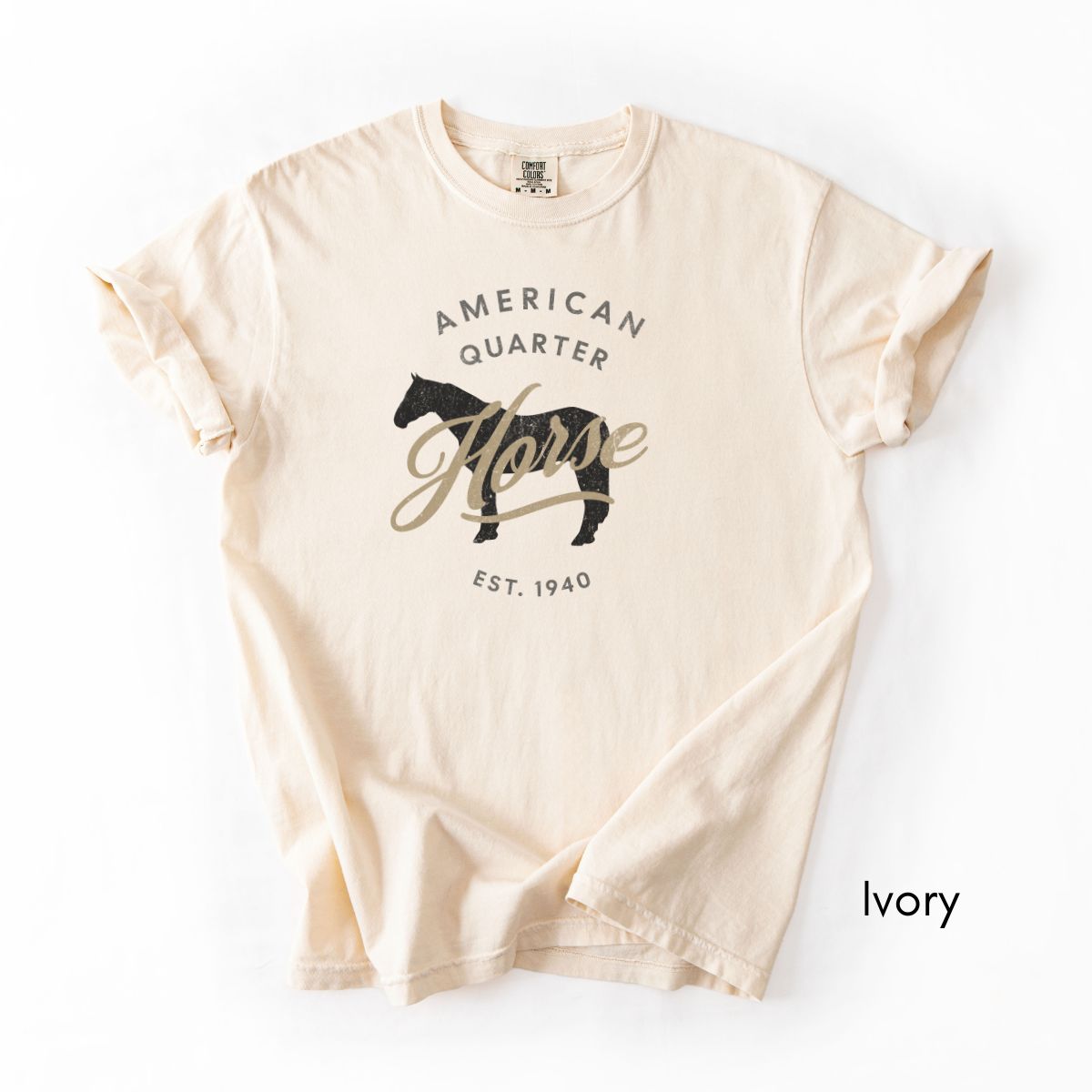 American Quarter Horse Breed Midweight Vintage Style T-Shirt