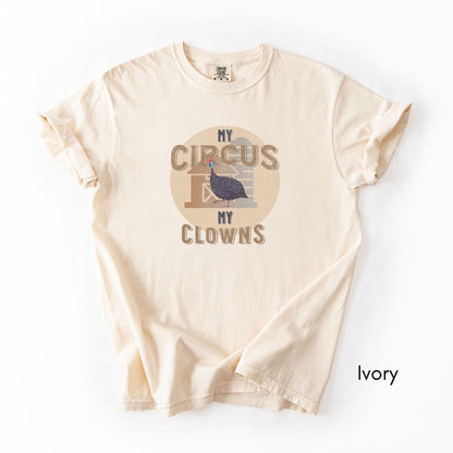 Funny Guinea Fowl Unisex Midweight Vintage Style Tee