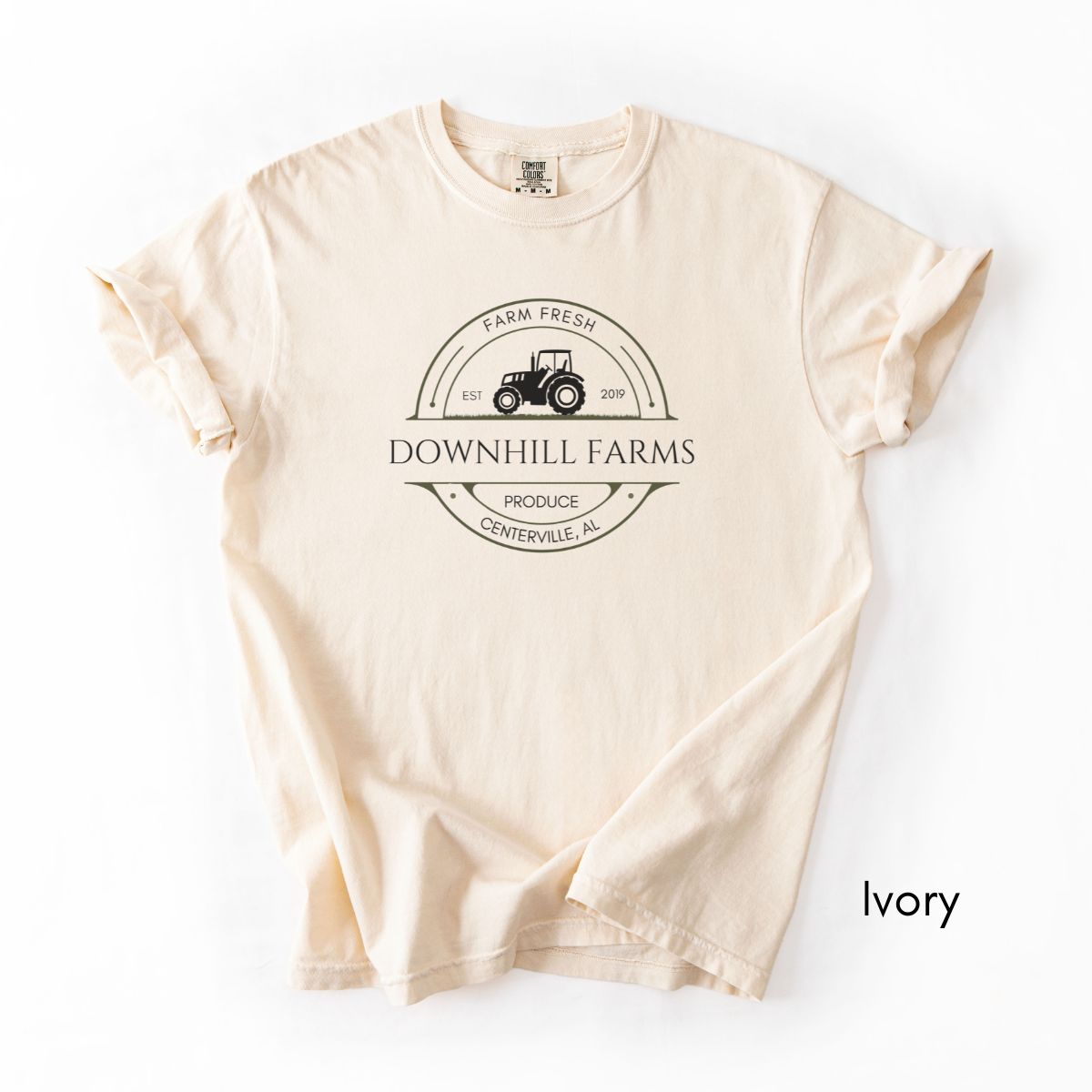 Custom Farm Tractor - Unisex Midweight Vintage Style T-shirt