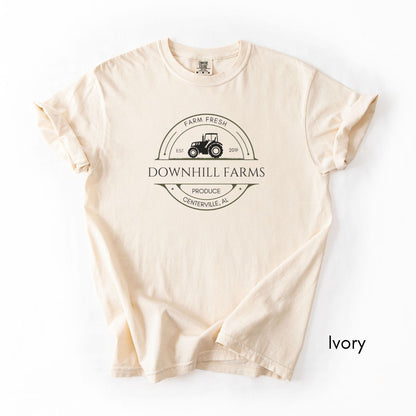 Custom Farm Tractor - Unisex Midweight Vintage Style T-shirt