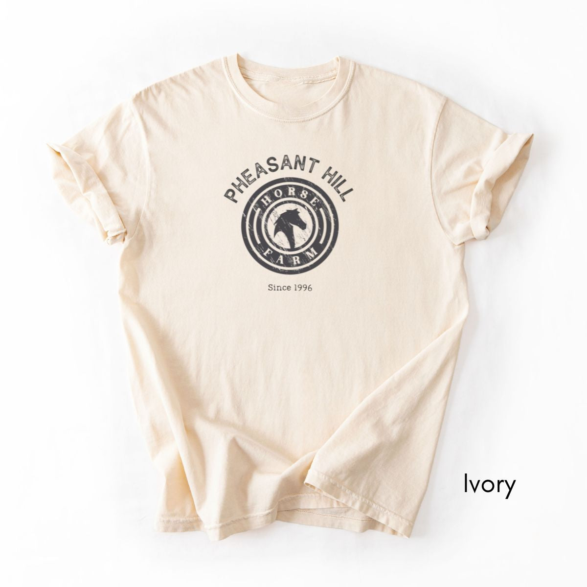 Custom Horse Farm Midweight Vintage Style T-shirt
