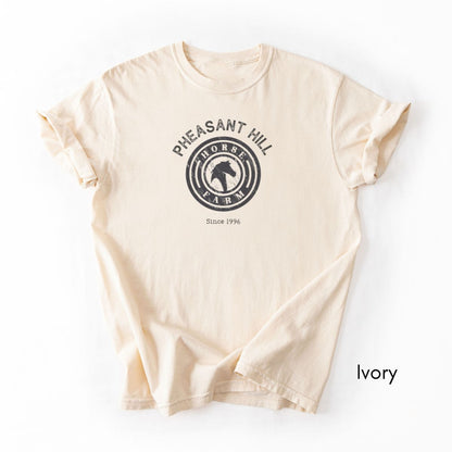 Custom Horse Farm Midweight Vintage Style T-shirt