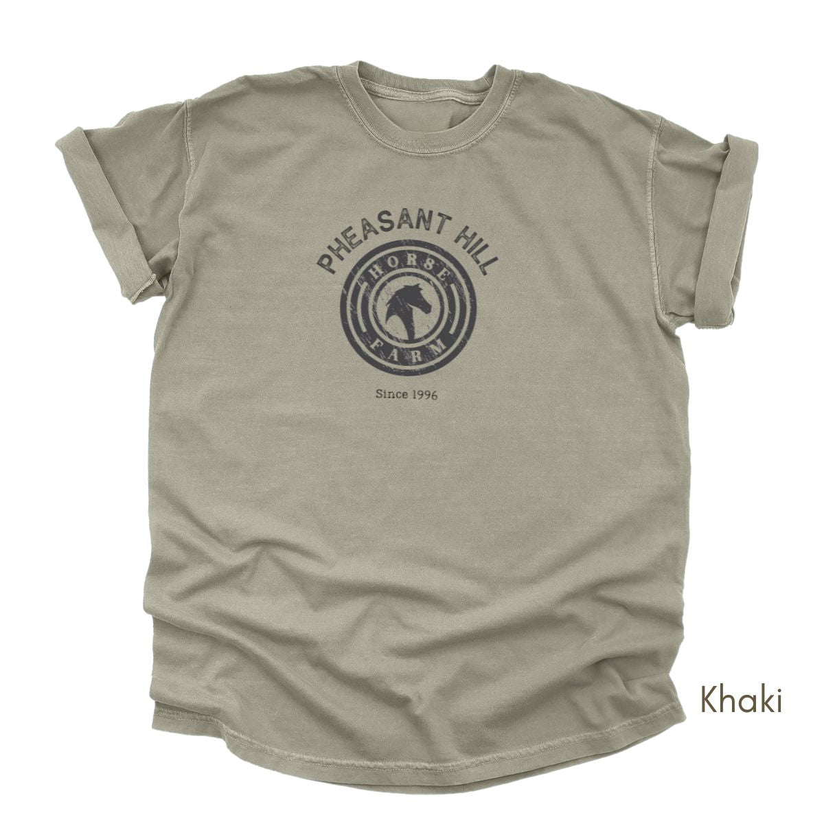 Custom Horse Farm Midweight Vintage Style T-shirt