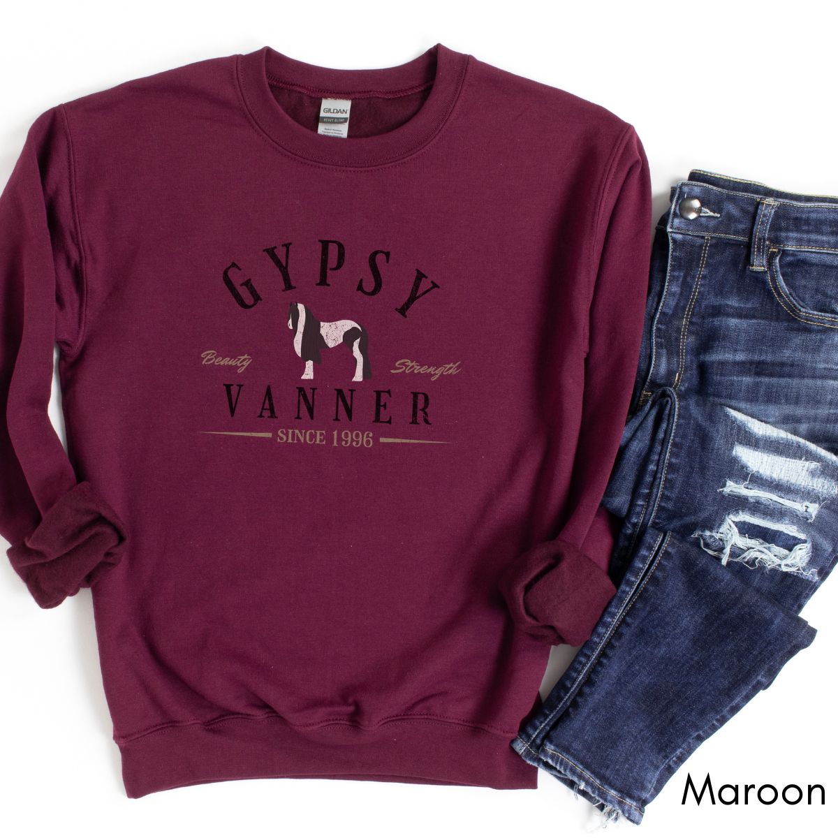 Gypsy Vanner Horse - Unisex Crewneck Sweatshirt