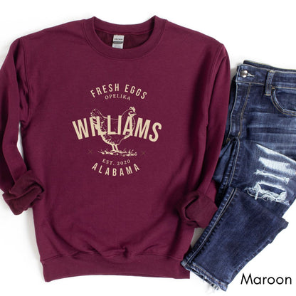 Custom Local Egg Farm Unisex Crewneck Sweatshirt
