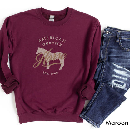 American Quarter Horse - Unisex Crewneck Sweatshirt