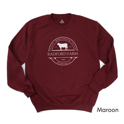 Custom Cattle Farm Heifer Version Unisex Crewneck Sweatshirt