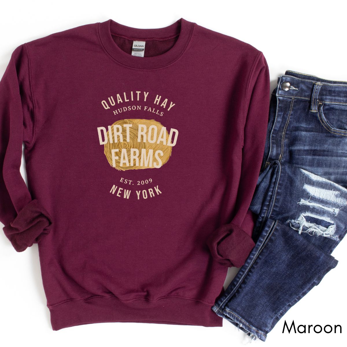 Custom Hay Farm Unisex Heavy Blend Crewneck Sweatshirt