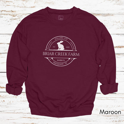 Custom Rabbit Farm Unisex Crewneck Sweatshirt