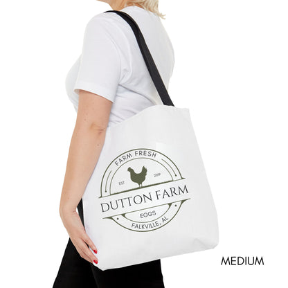 Custom Egg Farm Tote Bag