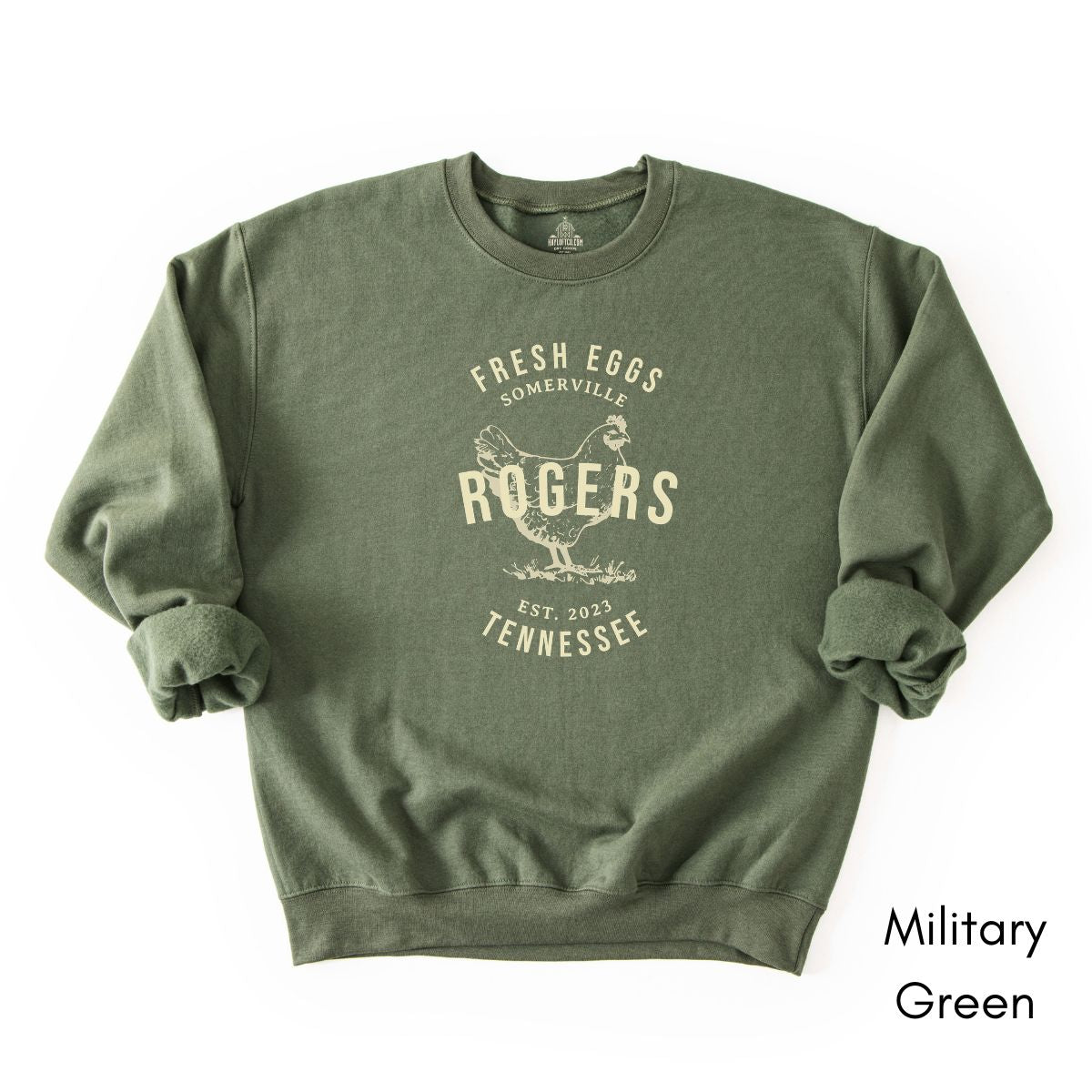 Custom Local Egg Farm Unisex Crewneck Sweatshirt