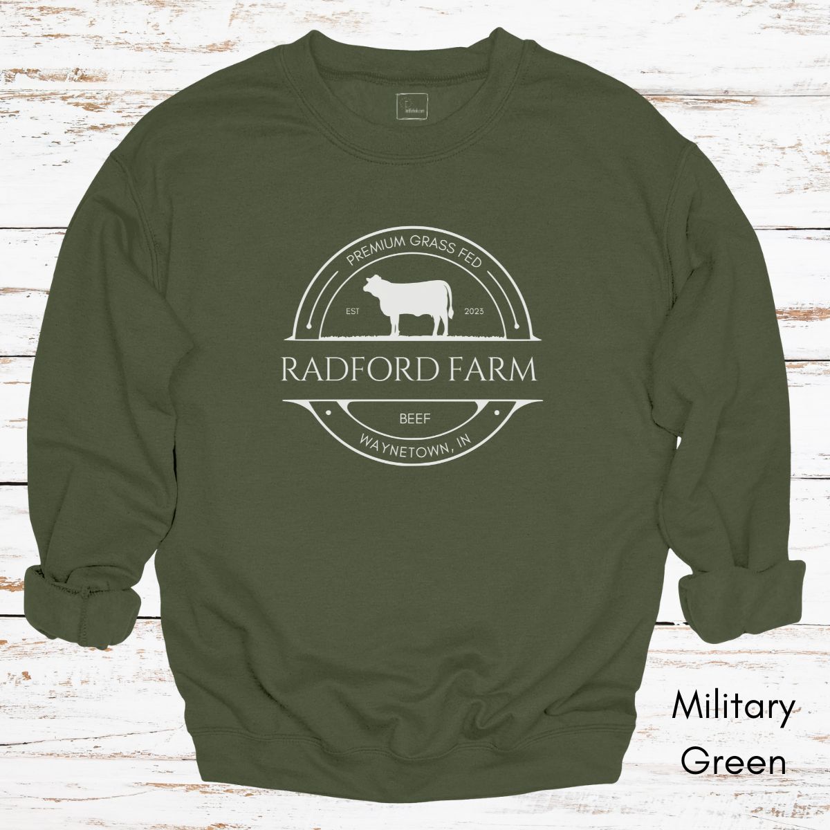 Custom Cattle Farm Heifer Version Unisex Crewneck Sweatshirt