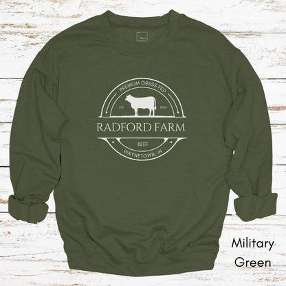 Custom Cattle Farm Heifer Version Unisex Crewneck Sweatshirt
