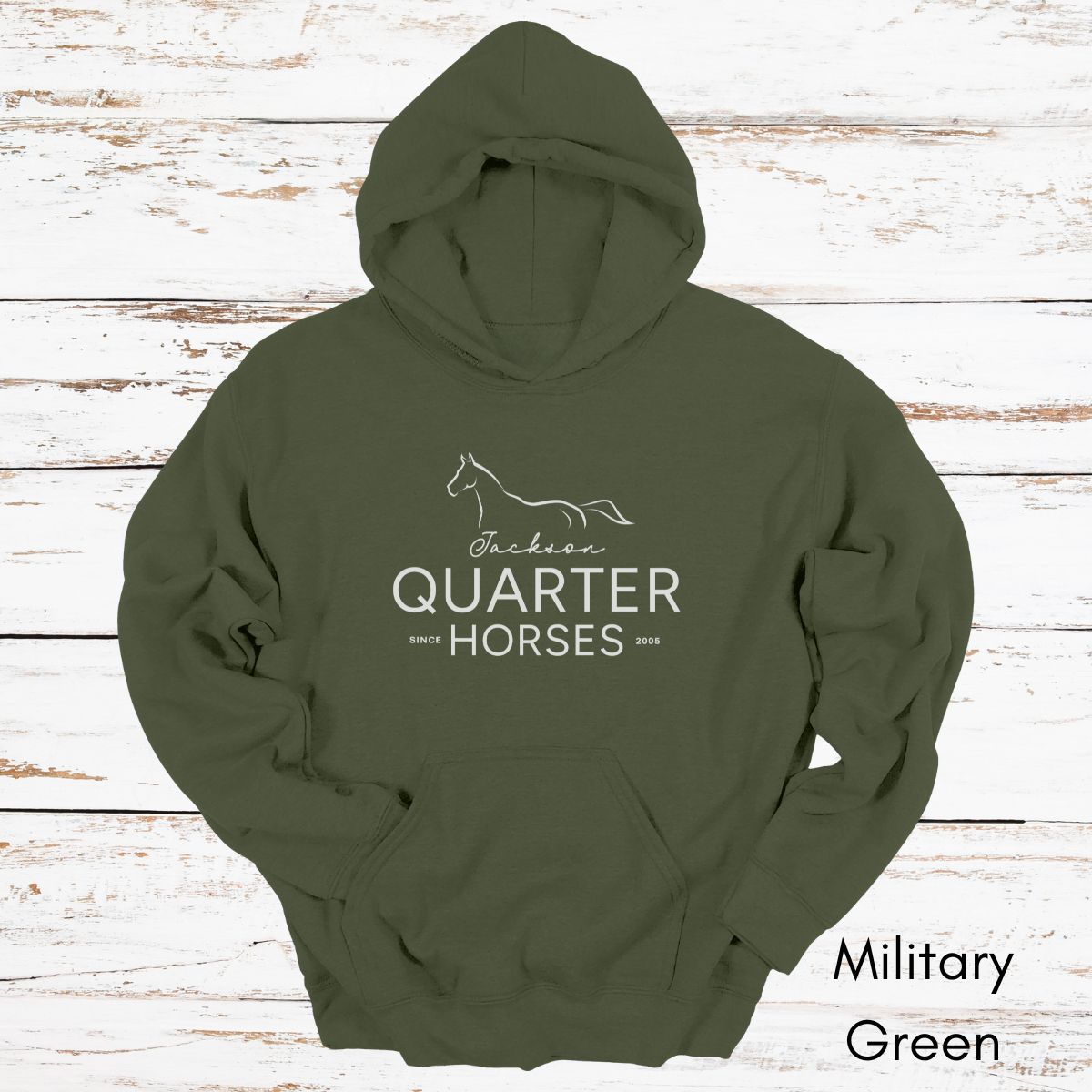 CUSTOM Quarter Horse Farm Hoodie - Unisex Heavy Blend Hooded Sweatshirt