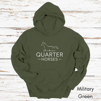 CUSTOM Quarter Horse Farm Hoodie - Unisex Heavy Blend Hooded Sweatshirt