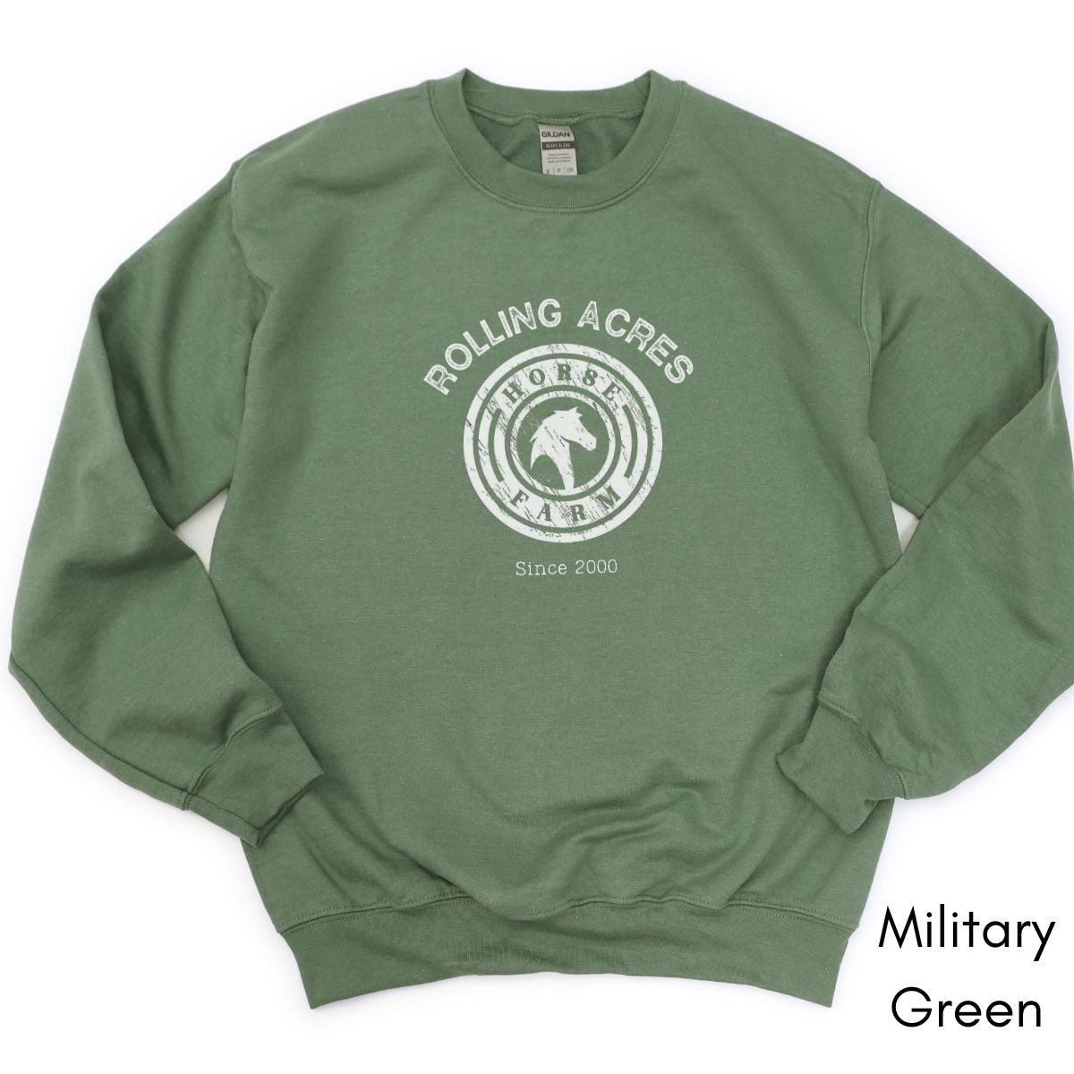 Custom Horse Farm Unisex Crewneck Sweatshirt