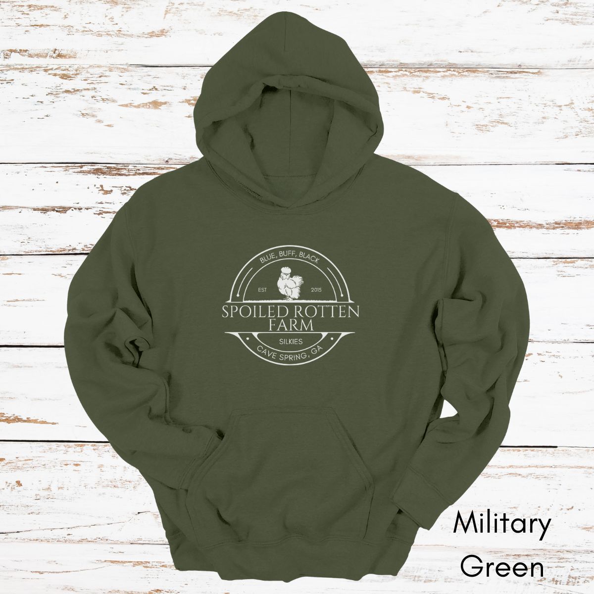 Custom Silkie Chicken Farm Unisex Heavy Blend Hooded Sweatshirt