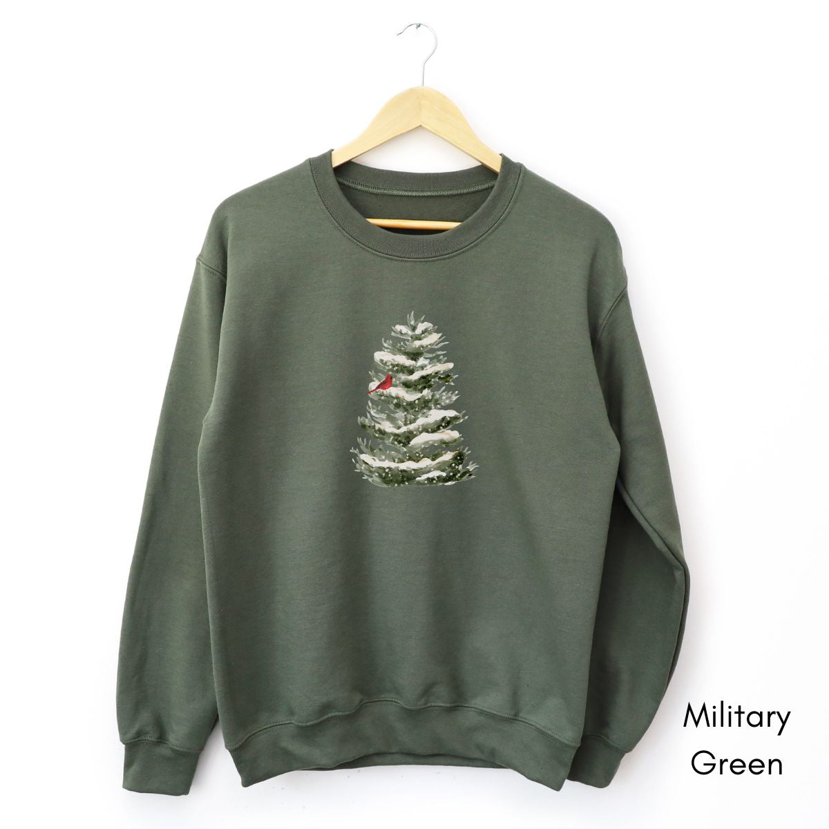 The Visitor - Winter Caridnal, Holiday Comfort Unisex Crewneck Sweatshirt