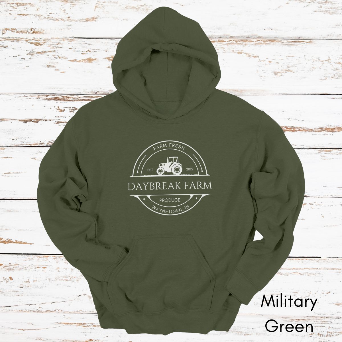 Custom Produce Farm Tractor Unisex Heavy Blend Hooded Sweatshirt