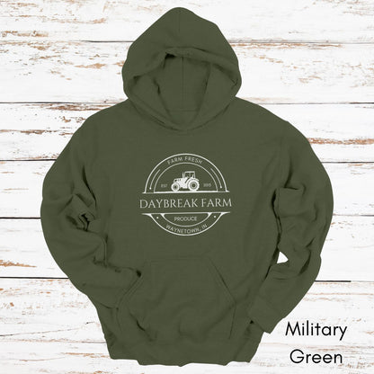 Custom Produce Farm Tractor Unisex Heavy Blend Hooded Sweatshirt