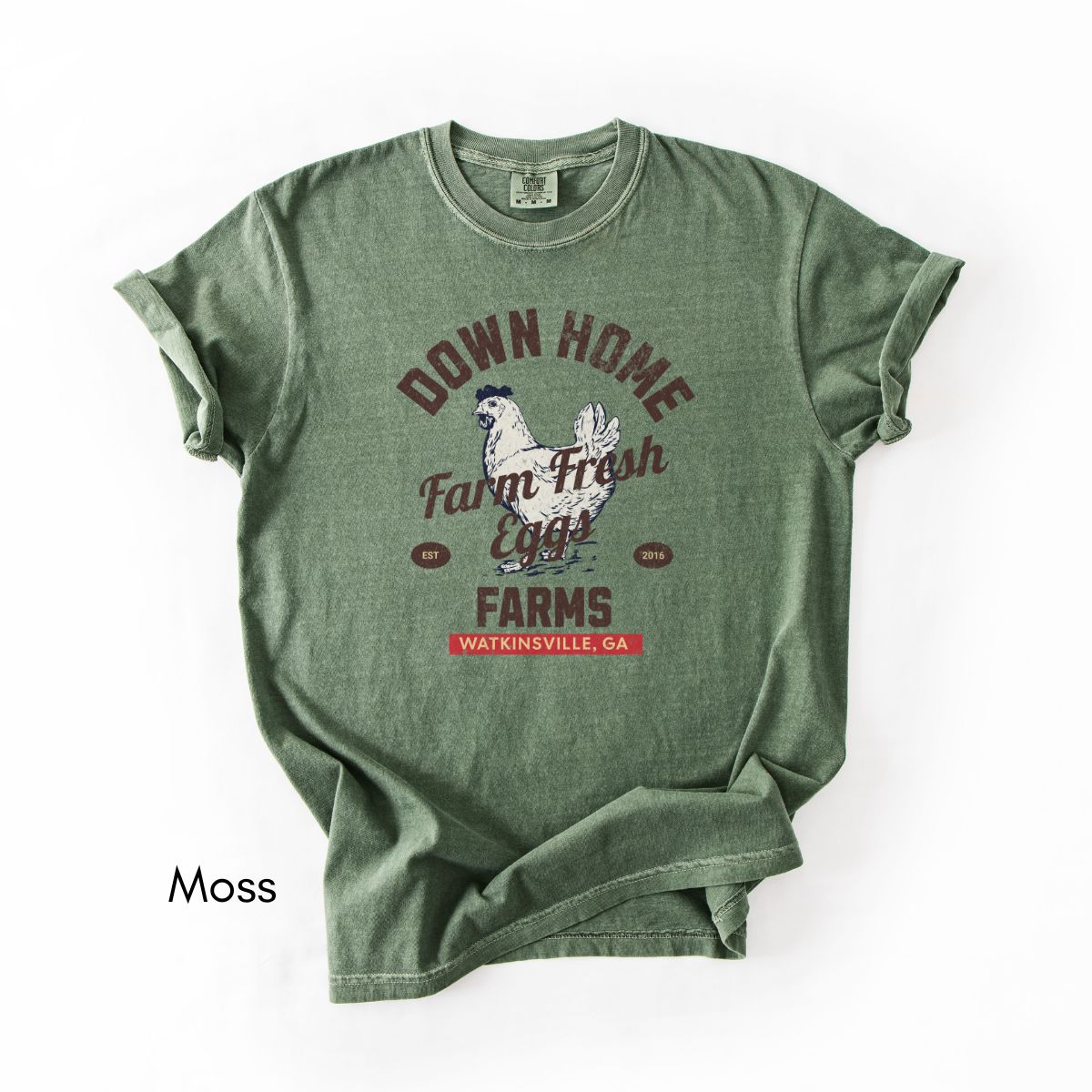 Custom Vintage Egg Farm Tee- Unisex Midweight T-shirt