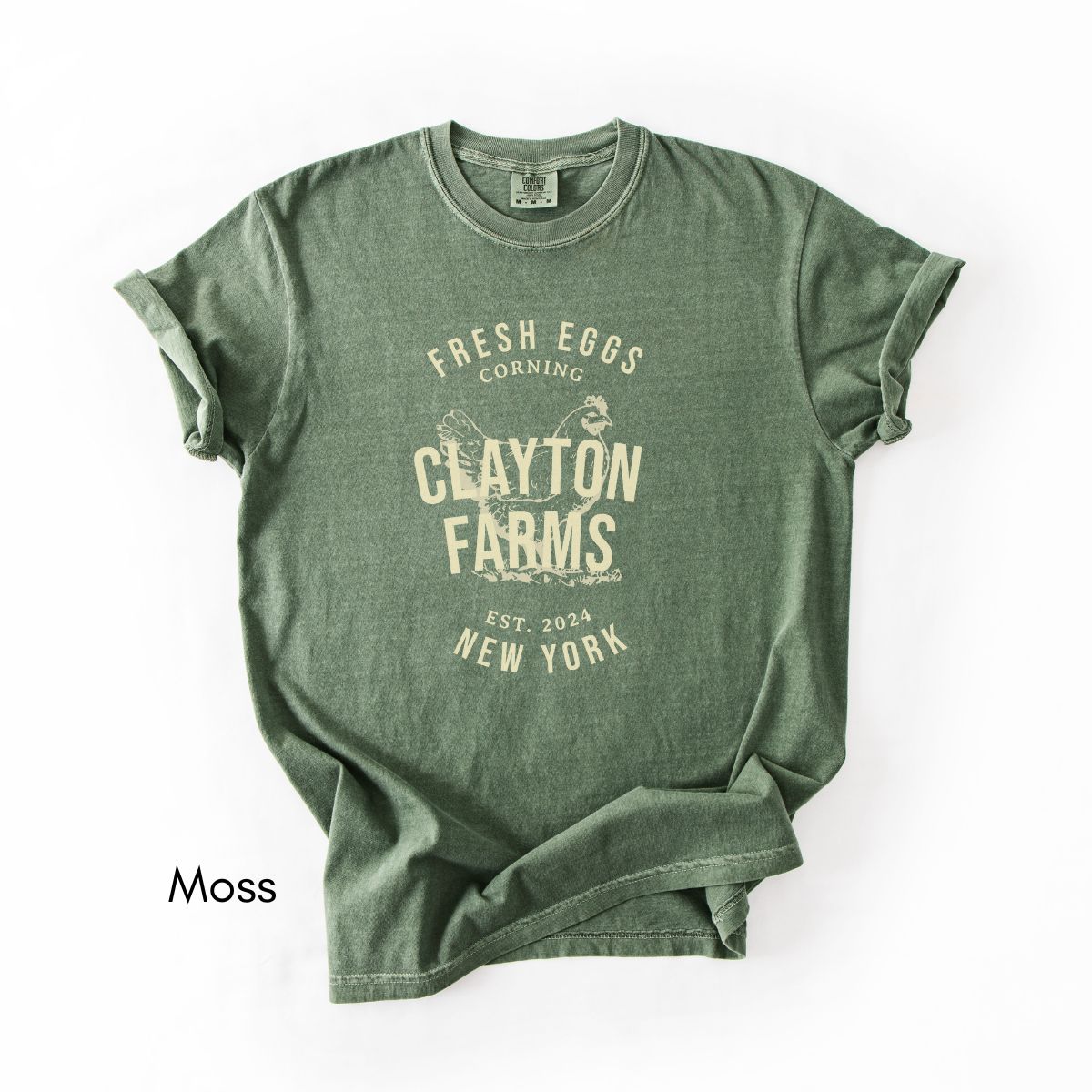 Custom Egg Farm Unisex Vintage Midweight T-shirt