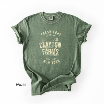 Custom Egg Farm Unisex Vintage Midweight T-shirt