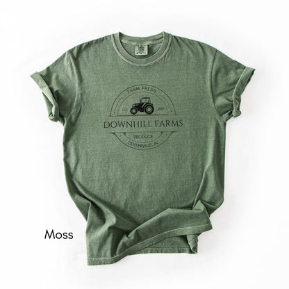 Custom Farm Tractor - Unisex Midweight Vintage Style T-shirt
