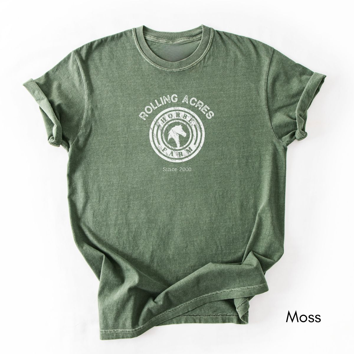 Custom Horse Farm Midweight Vintage Style T-shirt