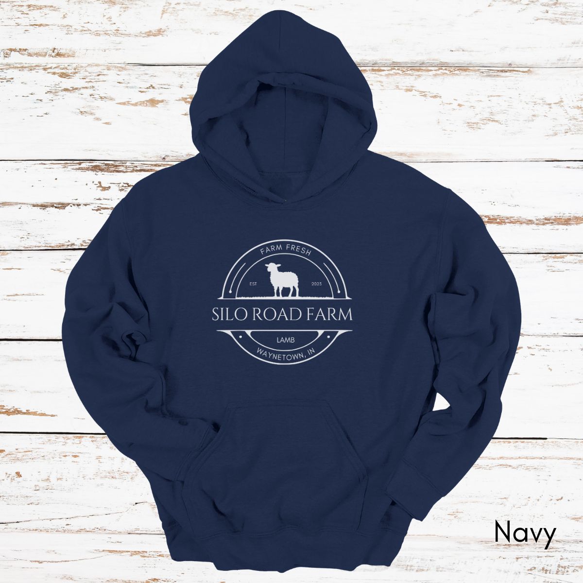Custom Lamb Sheep Farm Unisex Heavy Blend Hooded Sweatshirt